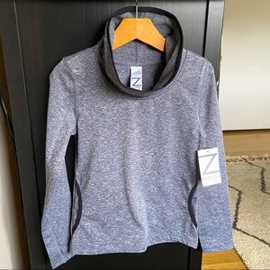 Girls Zella funnel neck athletic top